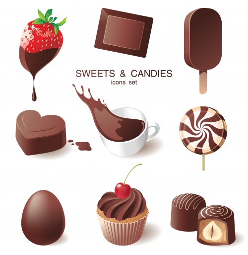 Objects, Elements and Food - Vector Set #1