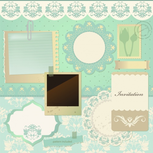 Vintage Paper Objects Vector
