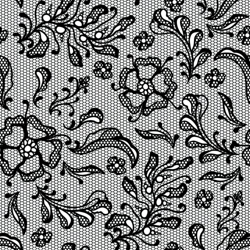 Black Lace Backgrounds Vector