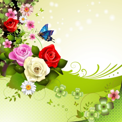    9 | Background with flowers 9