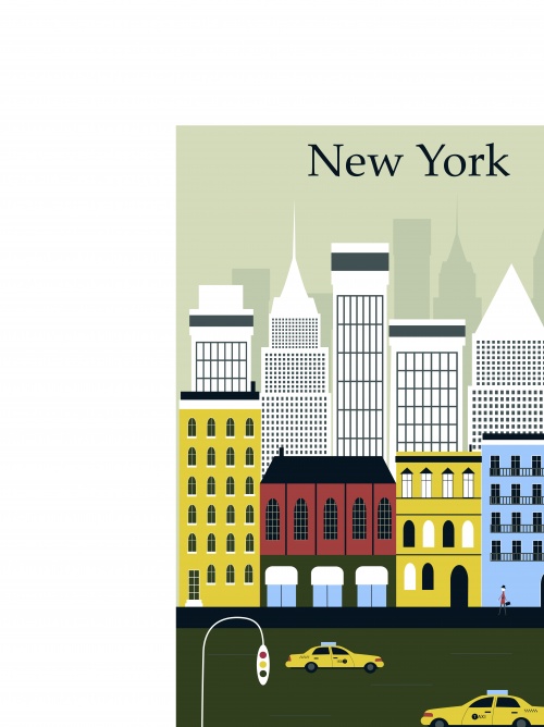       | Town London Paris Rome and New York City vector