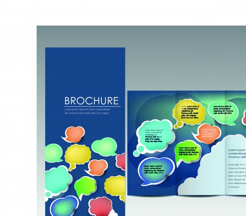    | Brochure and booklet cover template vector