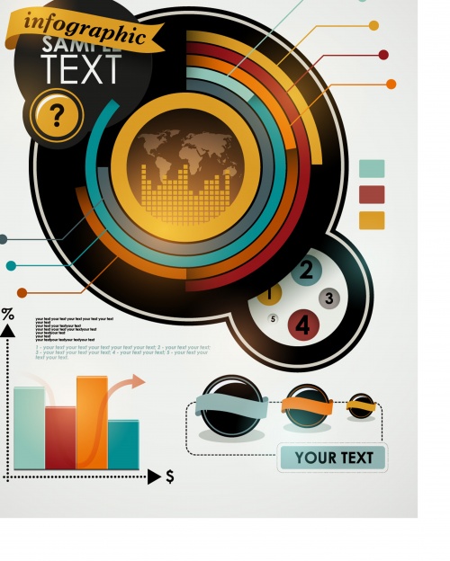 Infographic template illustration
