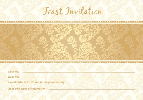    / Vintage invitation background in vector