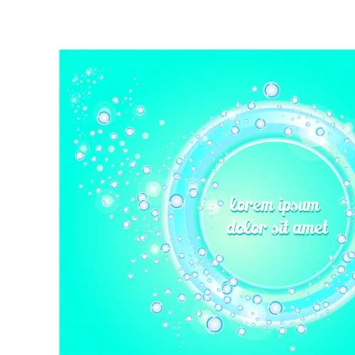      | Glossy blue speech bubble background vector