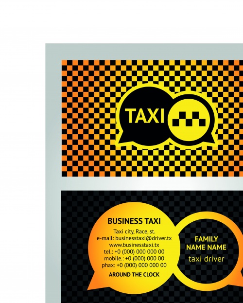    | Business card taxi driver