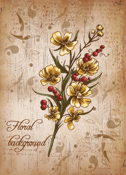 Dark romantic floral cards