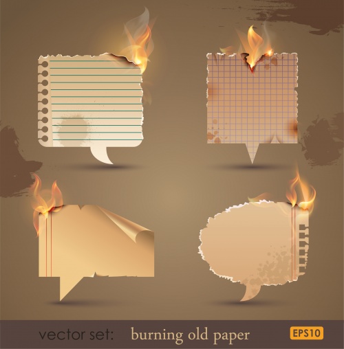  . .12 | Burning paper. Set.12