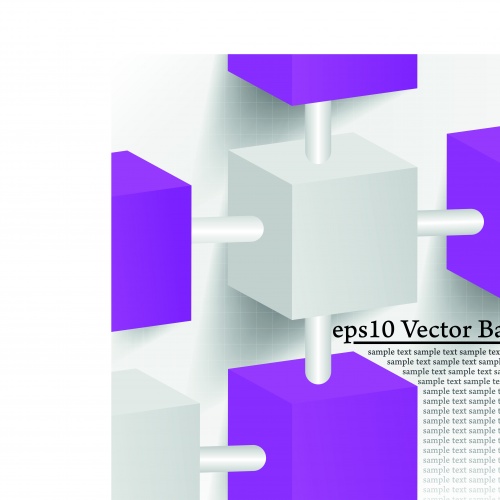 3D      12 | 3D objects background vector set 12