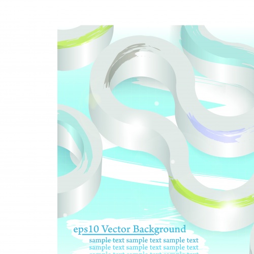 3D      12 | 3D objects background vector set 12