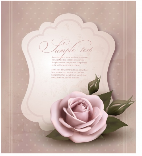 Rose invitations