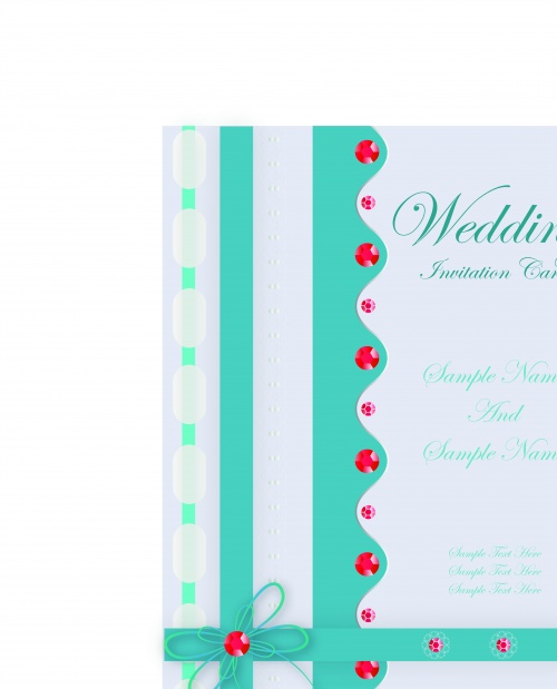 Свабедный пригласительный часть 4 | Wedding Card Invitation vector set