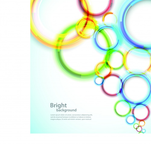      | Abstract bright background with colorful shapes vector