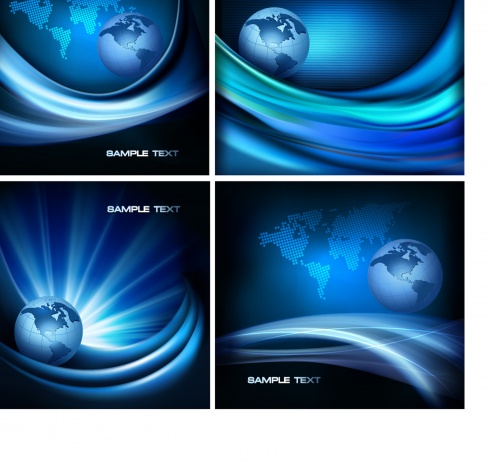 Abstract backgrounds with globe