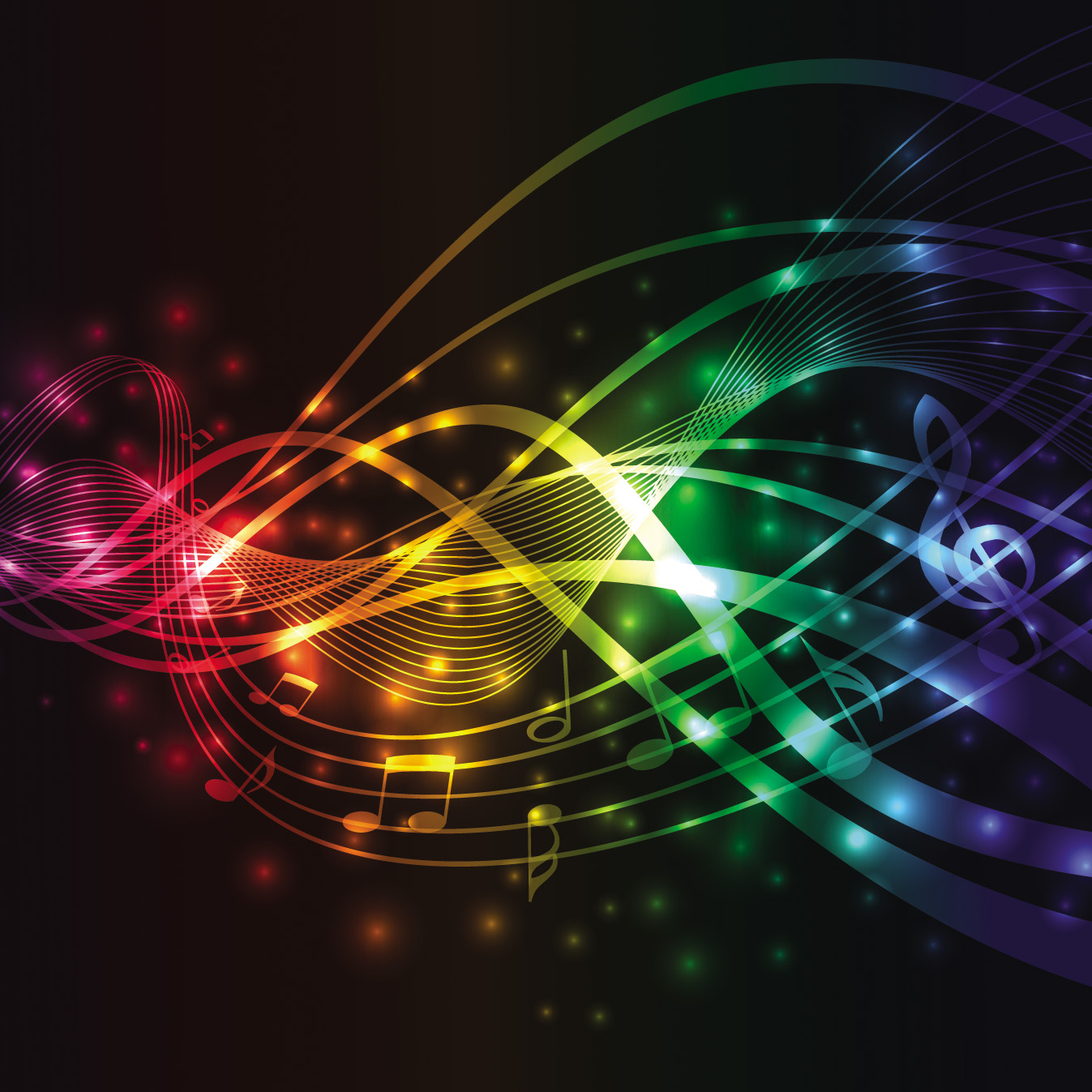 Music Wave Backgrounds Vector » Векторные клипарты, текстурные фоны