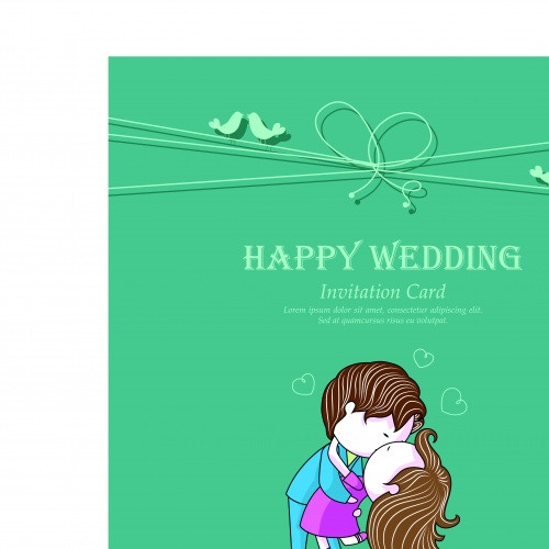     | Wedding Invitation With Bride vector