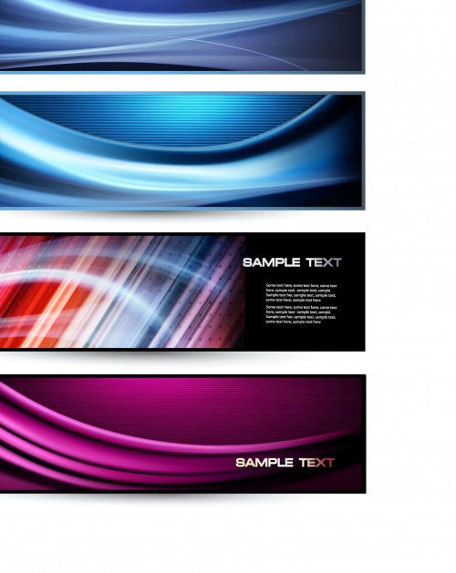 Colorful abstract backgrounds and banners