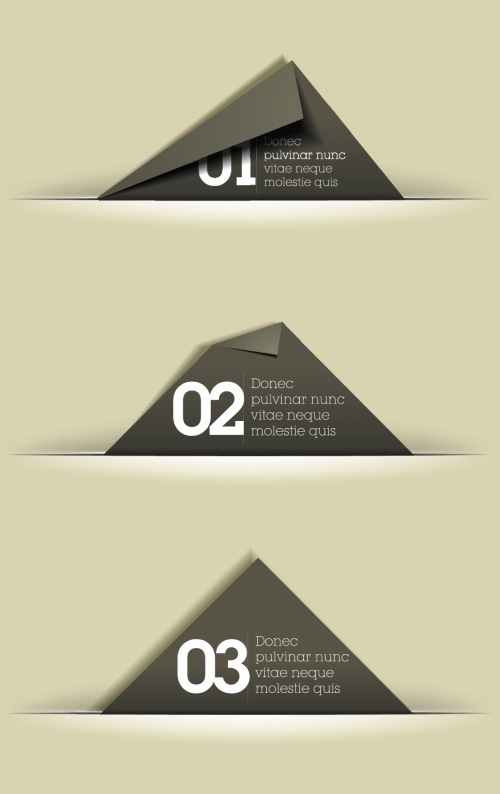 Simple Paper Cards Design Vector