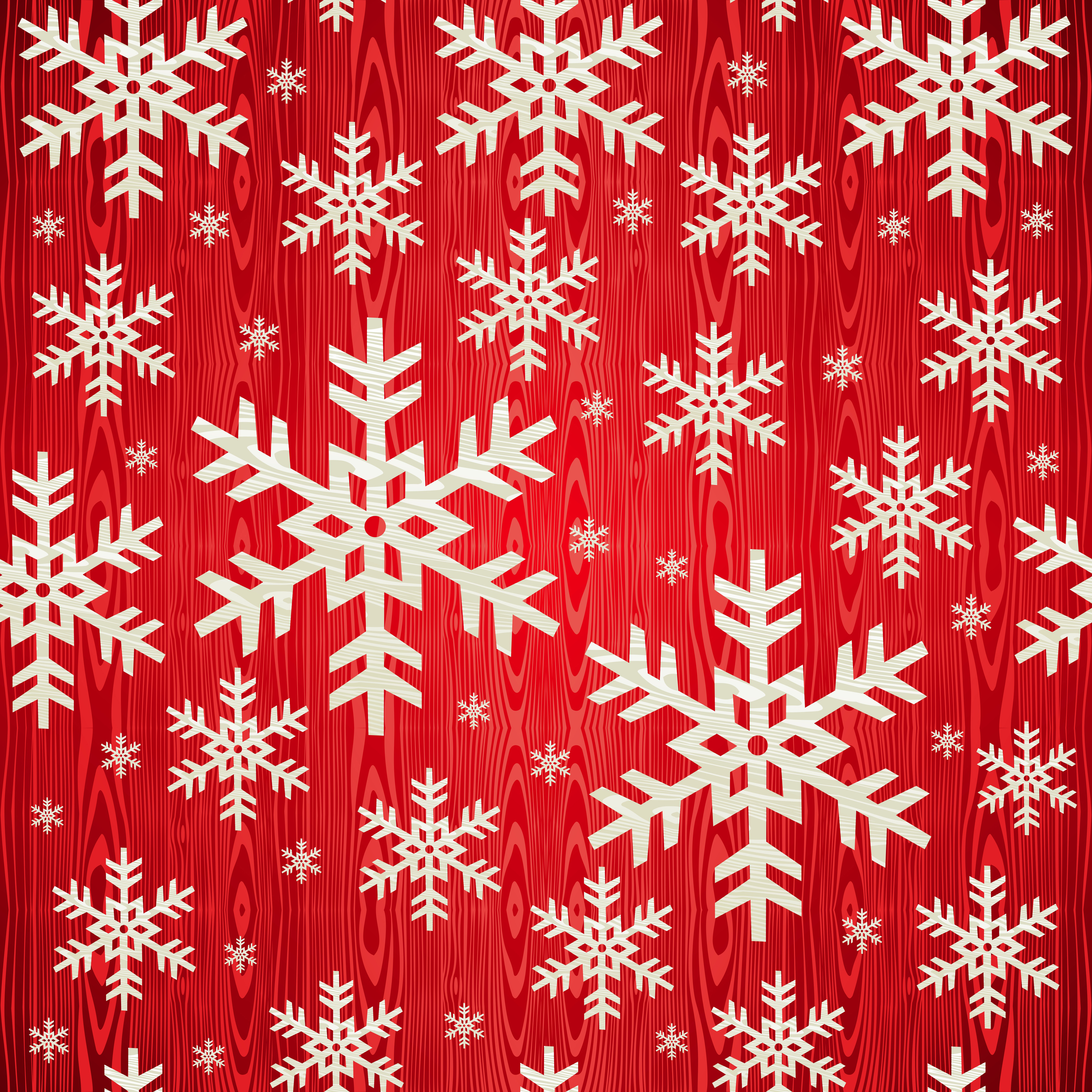 Паттерны из снежинок - Векторный клипарт | Snowflakes patterns - Stock
