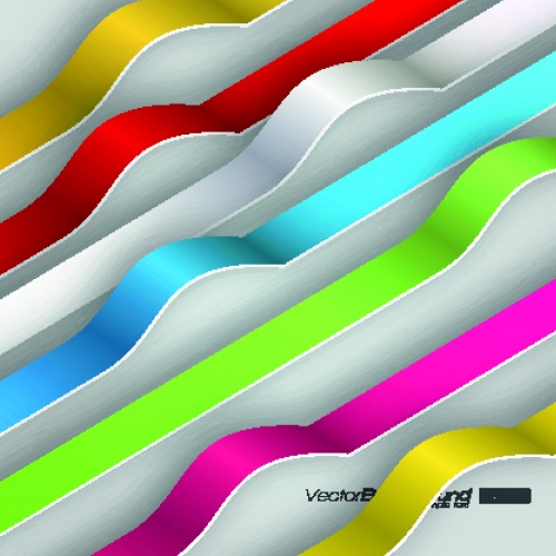    | Abstract Bright Lines Vector Background