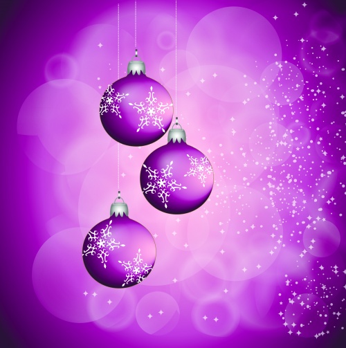Violet background New year and Christmas