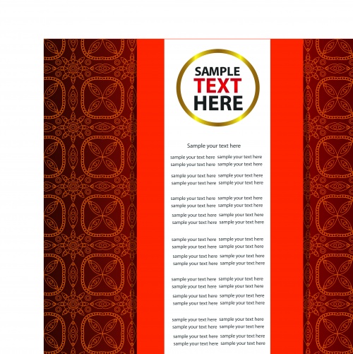         3 | Pattern background for text vector set 3