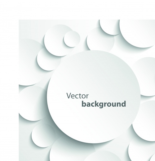 3D      4 | 3D objects white vector backgrounds set 4