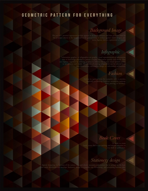 Geometric abstract background