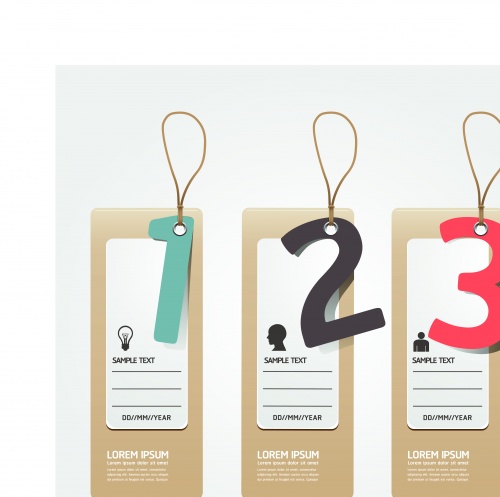    25 | Banners with numbers vector 25