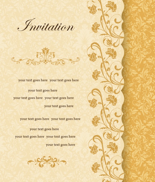Beige invitations