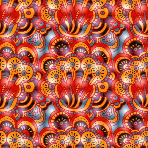 Bright abstract seamless pattern