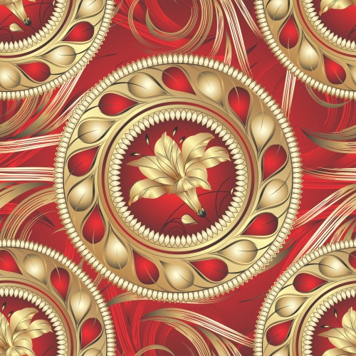     , 14 / Vector background with gold elements, 14