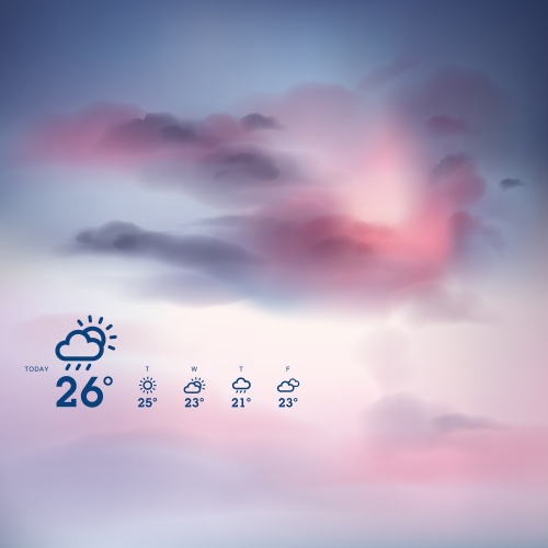 Weather widget template