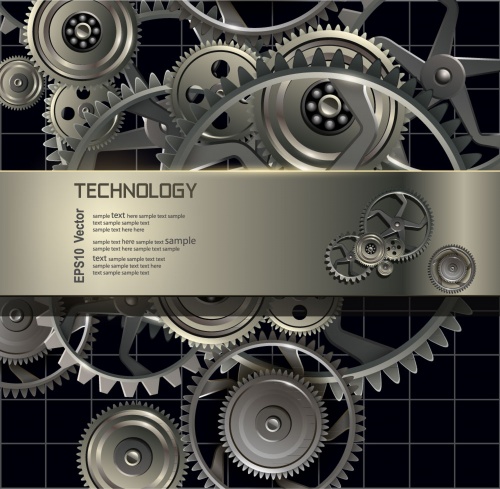 Technology metallic background