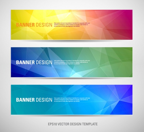 Set of modern brochure and banners