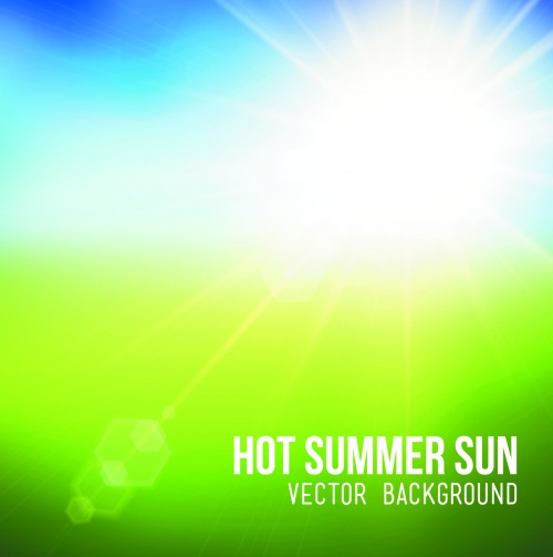 Natural Summer Backgrounds Vector