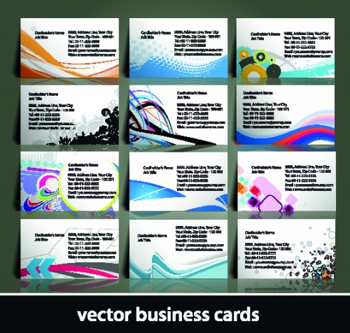    12 | Elegant business cards vector 12