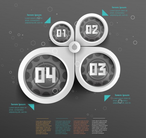 Abstract 3D Infographic elements