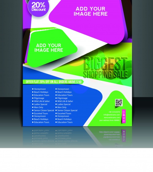       10 | Business flyer brochure and magazine cover vector 10