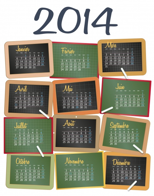 Календари на 2014 год, часть 4 / Calendars 2014, part 4 - vector stock