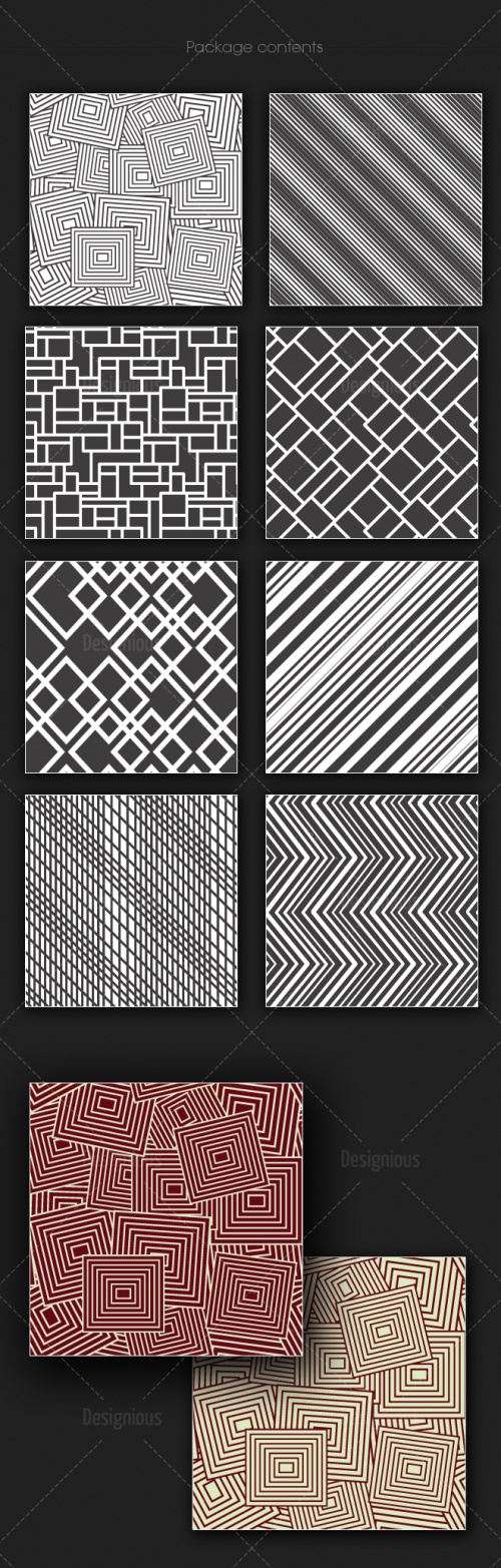 Seamless Patterns Vector Pack 162