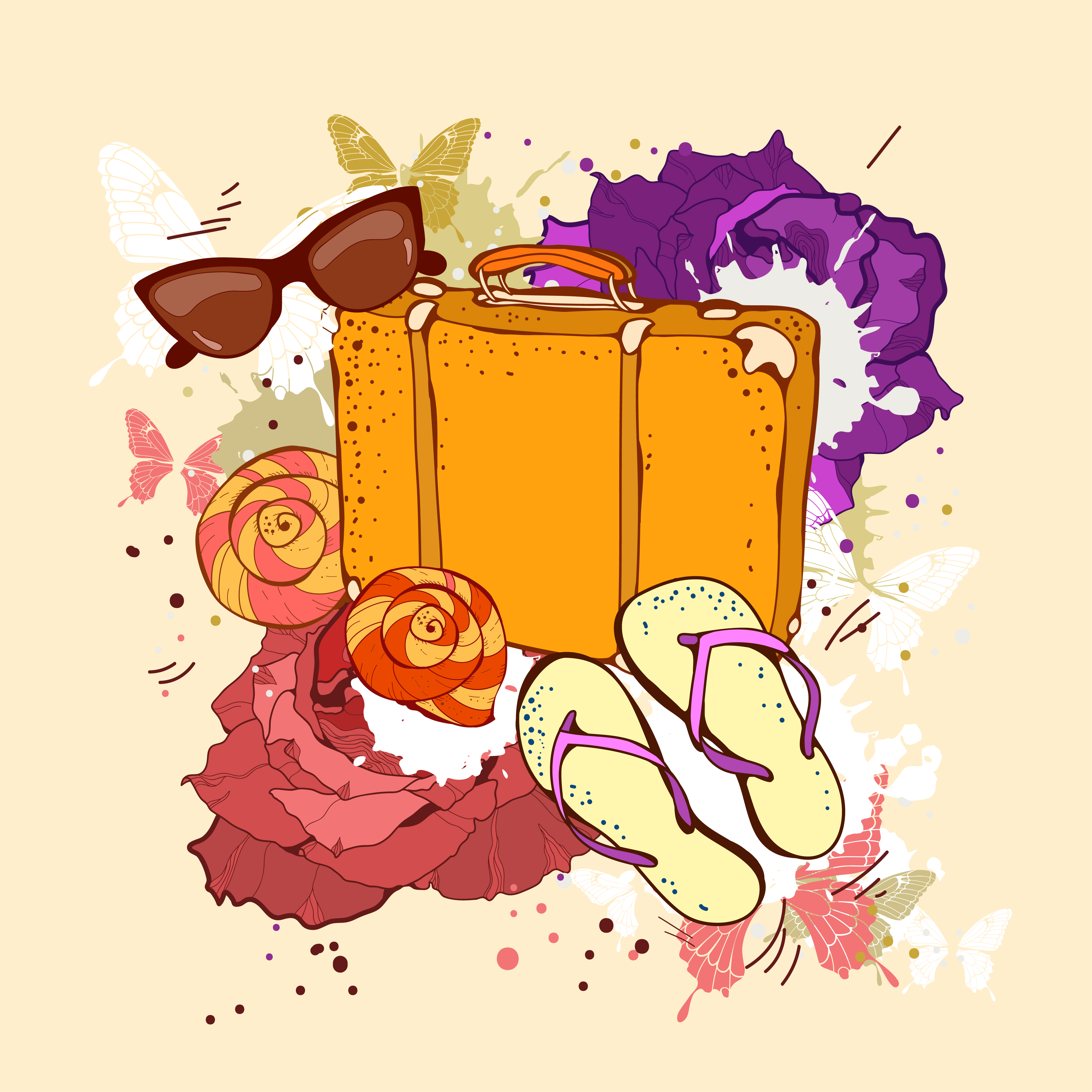 Download Summer holiday illustration » Векторные клипарты ...