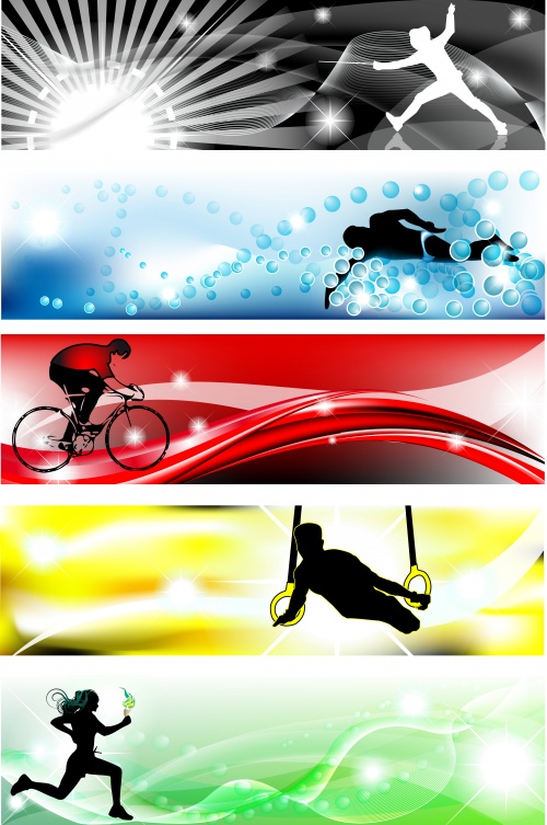       / Sport banners in vector