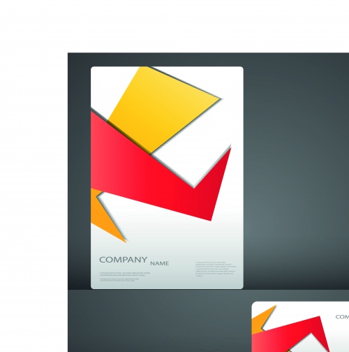      | Modern brochure and business card vector