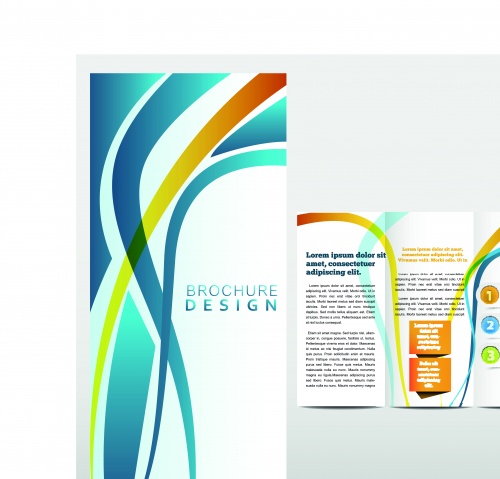       37 | Tri fold business brochure vector set 37