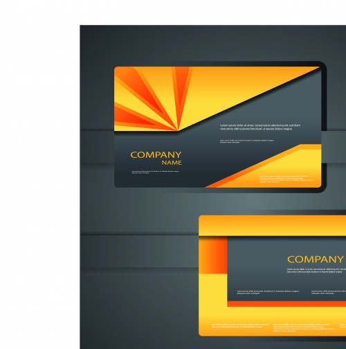      | Modern business cards and brochure design vector