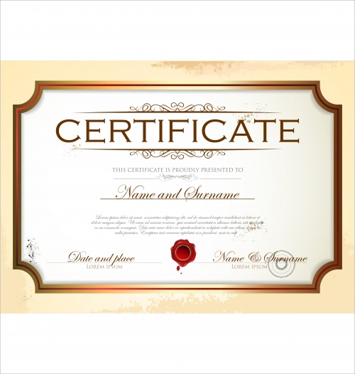 Certificate vector 19