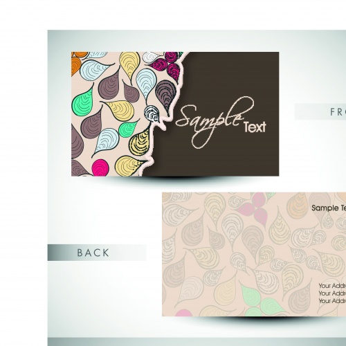    4 | Elegant business cards vector 4