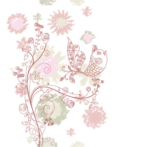 Decorative backgrounds with birds