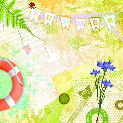 Summer vintage banners and backgrounds